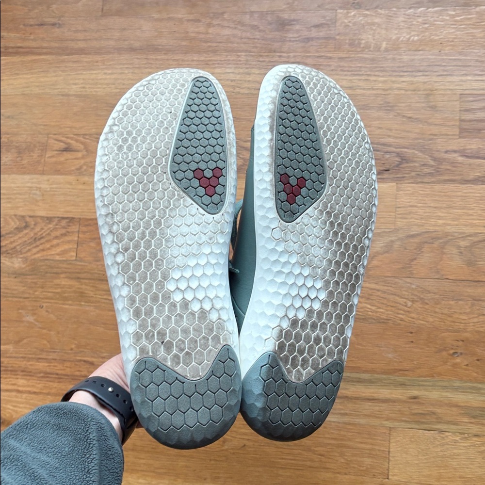 Vivobarefoot Geo Court Knit Barefoot Leather Shoes Sea Green size 10 (EU 41) - Picture 8 of 9